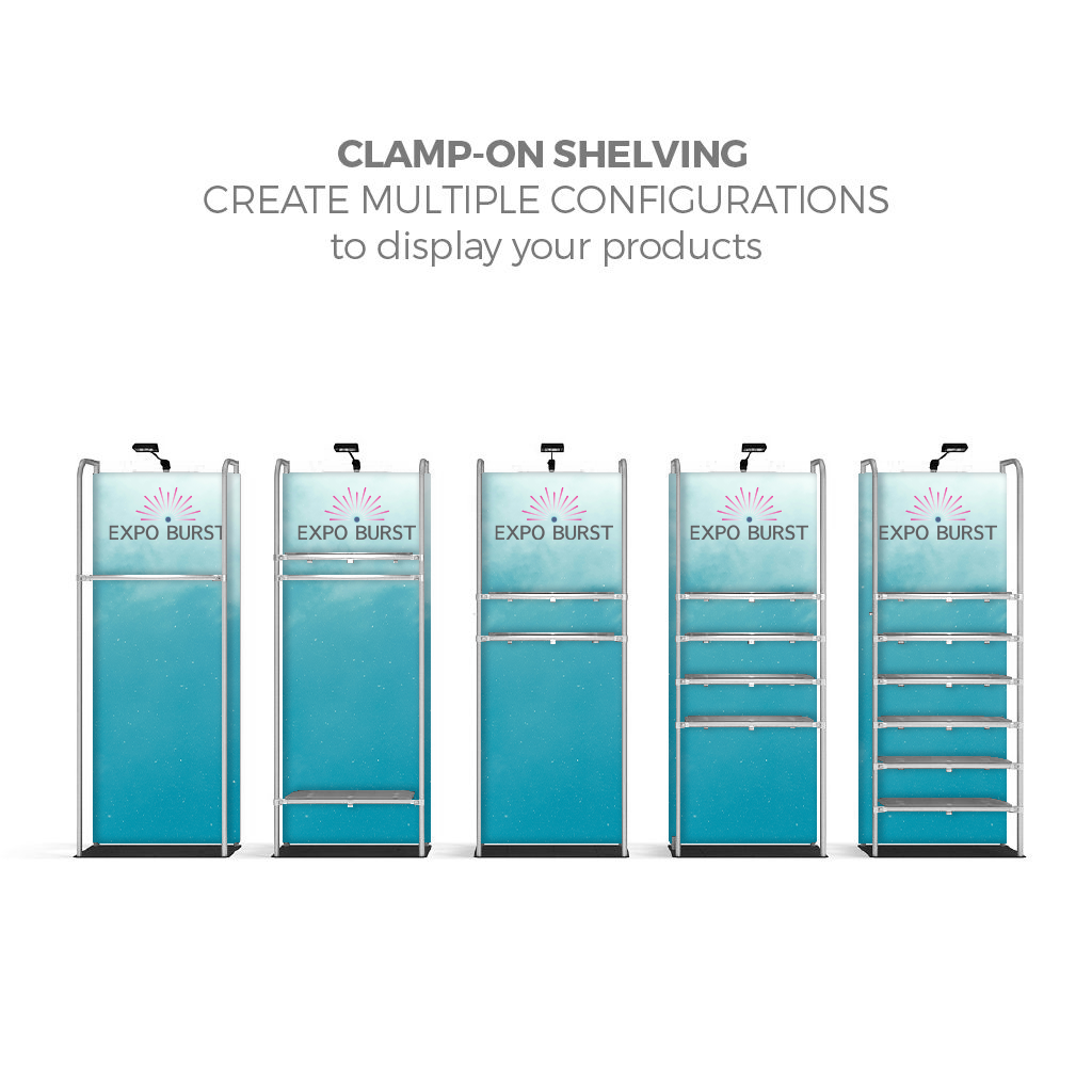 10ft Trade Show Booth | Merchandise Display Stand | Expo Burst