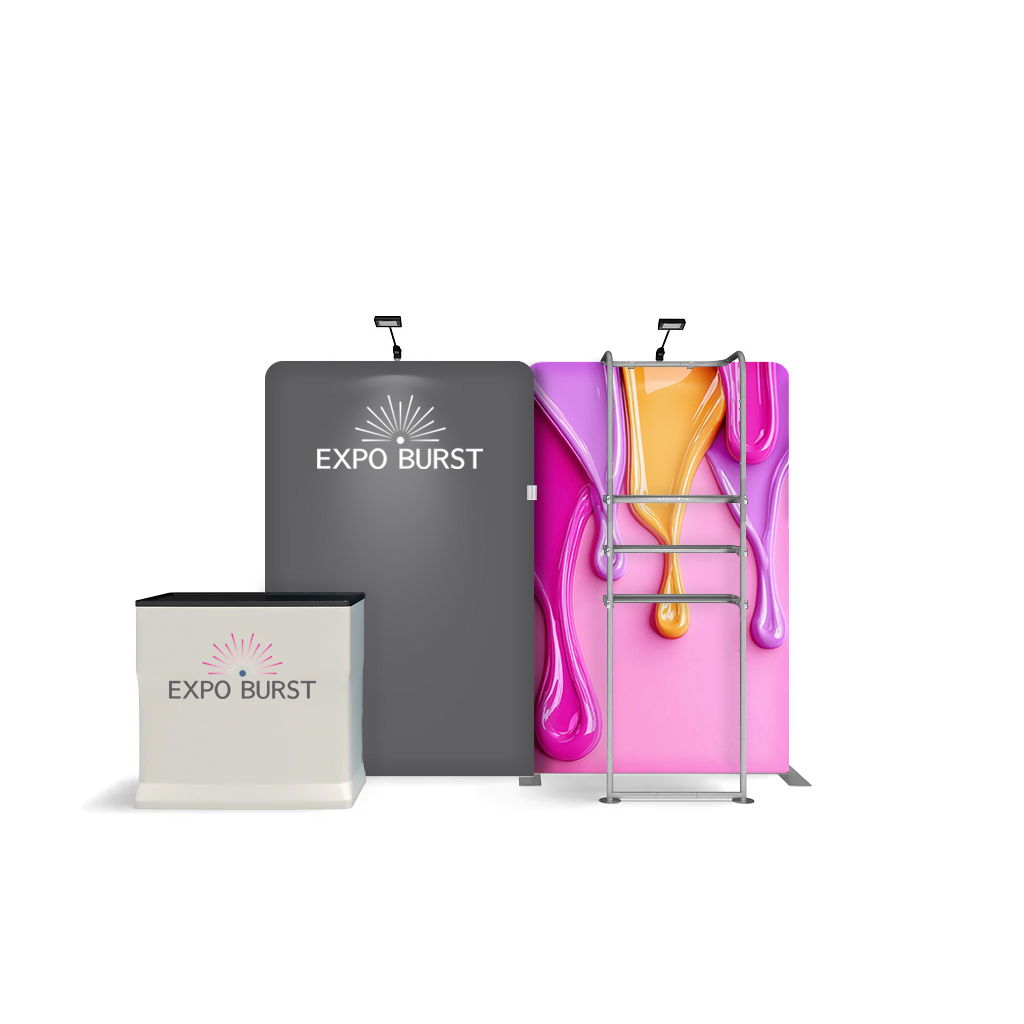 10ft Trade Show Booth | Merchandise Display Stand | Expo Burst